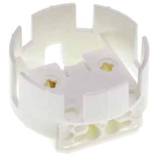 BJB Fluorescent Lamp Holder T8 Wall Screw Mount Polycarbonate 250V 660W 26.424.1001.50