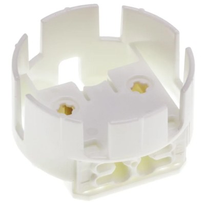 BJB Fluorescent Lamp Holder T8 Wall Screw Mount Polycarbonate 250V 660W 26.424.1001.50