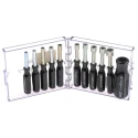 Weller Xcelite Hexagon Nut Driver Set 89mm Overall Length Stainless Steel Blade Plastic Handle 880915