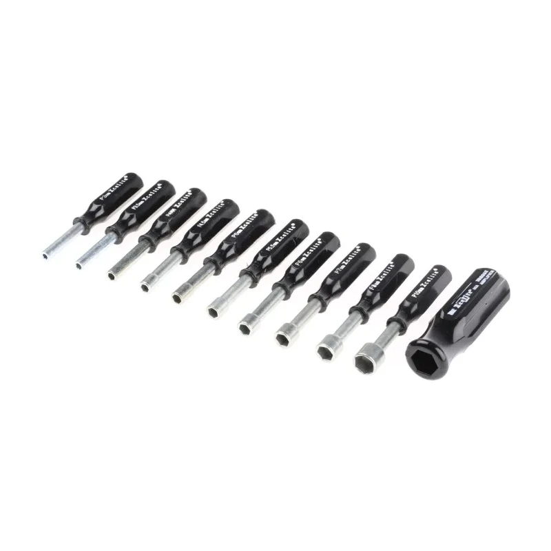 Weller Xcelite Hexagon Nut Driver Set 89mm Overall Length Stainless Steel Blade Plastic Handle 880915