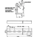 Siemens Mounting Rail Accessory for S5-100U Series 6ES5710-8MA21