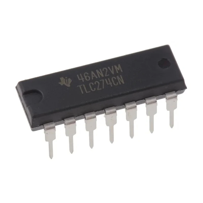 Texas Instruments Operational Amplifier 4-Channel 1.7MHz Gain Bandwidth 16V PDIP 14-Pin TLC274CN
