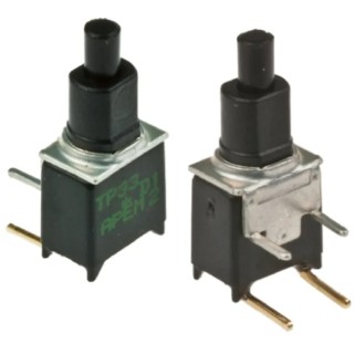 APEM TP Series Momentary Push Button Switch, PCB Mount, DPST, 48 V dc 20 V ac TP42W0080