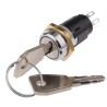 Lorlin Key Switch, DPDT, 1A, 2-Way Random-Key, Zinc Alloy Housing, Silver Plated Brass Contacts SRL5KD2