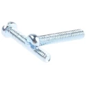 RS PRO Slot Pan Steel Machine Screw 12 mm M2 560-710 Bright Zinc Plated Din 85