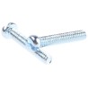 RS PRO Slot Pan Steel Machine Screw 12 mm M2 560-710 Bright Zinc Plated Din 85