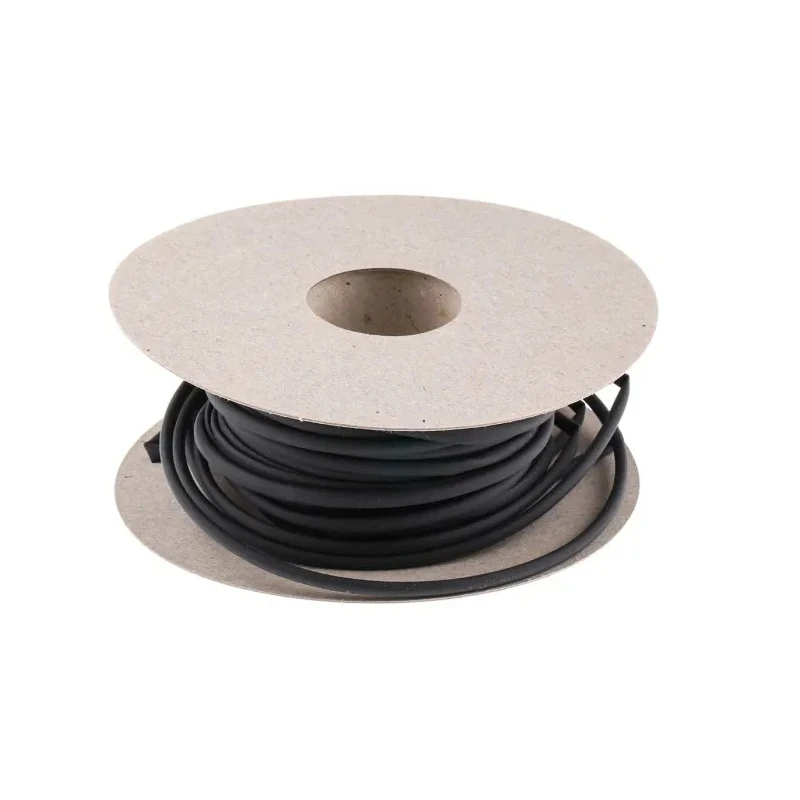 RS PRO Heat Shrink Tubing, Black 3.2 mm Sleeve Diameter x 20 m Length, 2:1 Shrink Ratio 666-874