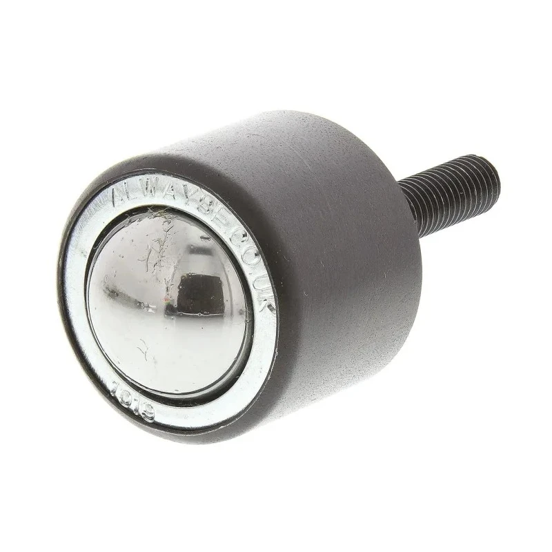 ALWAYSE Ball Transfer Unit Stud Mount with 25.4 mm Steel Ball Diameter 40 mm Stud Length 125 kg Load Capacity 101923