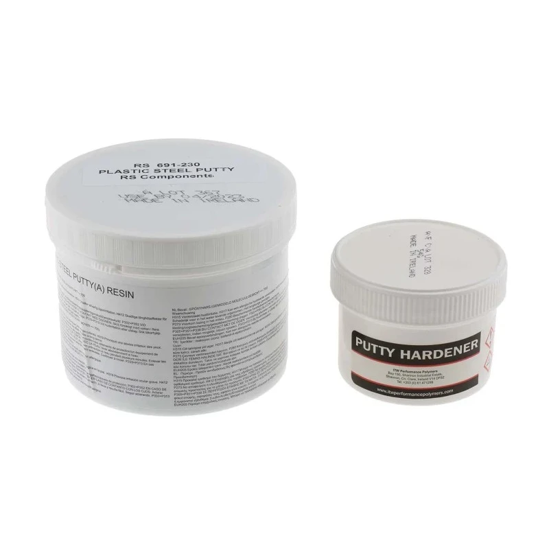 ITW Devcon Metal Filled Epoxy Putty Adhesive, Mix Ratio 9:1, Maximum Dry Service Temperature 121°C, Model 691-230