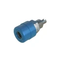RS PRO Blue Female Banana Socket Solder Termination 4 mm Connector 30 V AC 60 V DC 32 A Tin 930176102