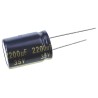 Panasonic Aluminium Electrolytic Capacitor FC Series Radial Type 1800µF 105°C 25mm Height 18mm Diameter EEUFC1V222S
