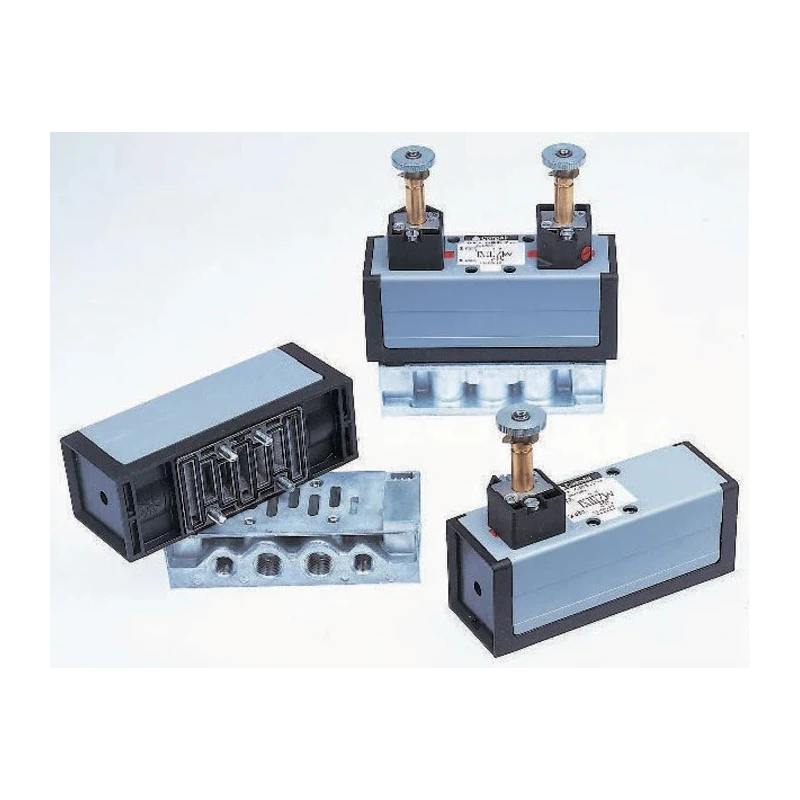 Parker Pneumatic Solenoid Valve 5/2 Function Manifold Mount Aluminium Body 10 bar Maximum Operating Pressure DX1-606-713