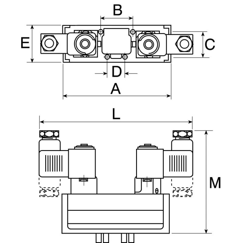 Parker Pneumatic Solenoid Valve 5/2 Function Manifold Mount Aluminium Body 10 bar Maximum Operating Pressure DX1-606-713