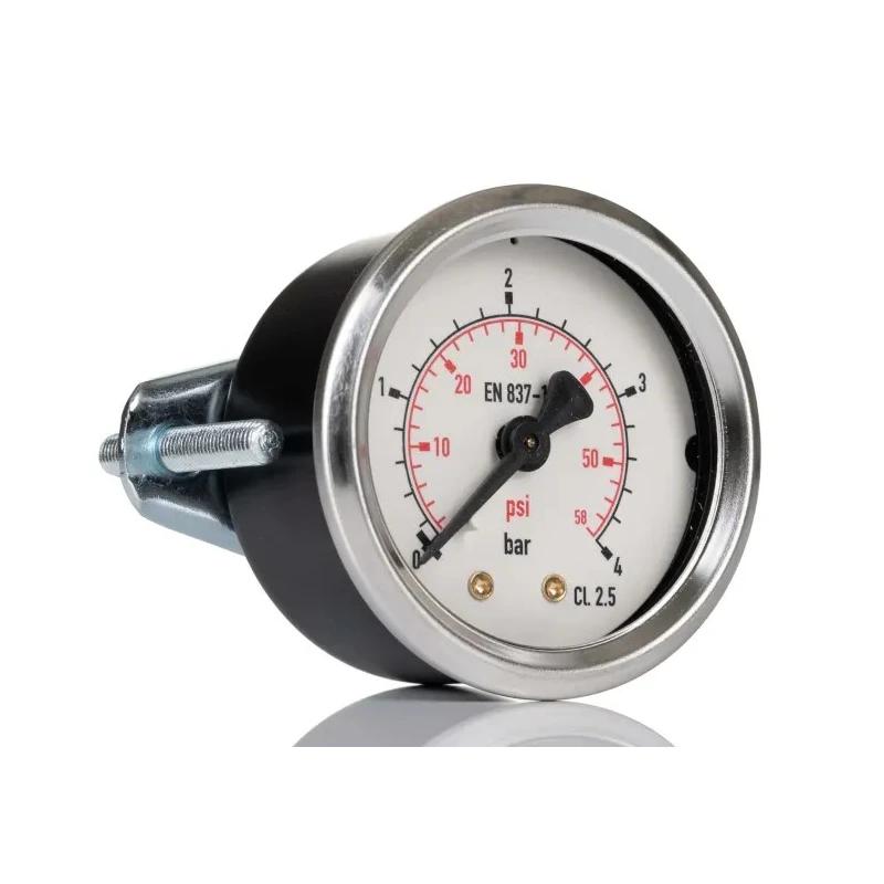 RS PRO 50 mm G 1/8 G (BSPP) Plastic Case Analog Pressure Gauge, 4 bar, ±2.5% Accuracy 777-081
