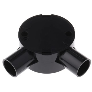 Schneider Electric Polyvinyl Chloride Unplasticised Black Conduit Fitting 20CJB4B, 20 mm Nominal Size