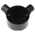 Schneider Electric Polyvinyl Chloride Unplasticised Black Conduit Fitting 20CJB4B, 20 mm Nominal Size