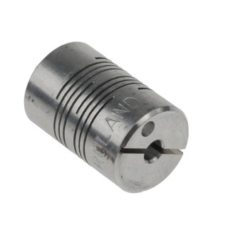 Ruland Aluminium Clamp Style Flexible Shaft Coupler 12.7 mm OD 3 mm Bore Size 19.1 mm Length PCMR13-3-3-A