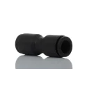 Legris Pneumatic Tube-to-Tube Push-In Connector, 6 mm Push In, Glass Reinforced Nylon, Nickel Finish LF3000