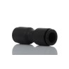 Legris Pneumatic Tube-to-Tube Push-In Connector, 6 mm Push In, Glass Reinforced Nylon, Nickel Finish LF3000