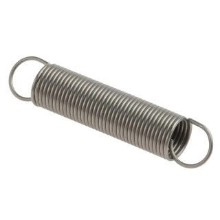 RS PRO Stainless Steel Extension Spring 35 mm Free Length 7 mm OD 1N Initial Tension 821-504