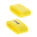 HellermannTyton Ovalgrip Slide-On Cable Marker Pre-Printed '1', Yellow, PVC, 4.5 mm Length, 4 mm Width, Black 901-10479