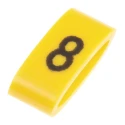 HellermannTyton Ovalgrip Slide-On Cable Marker Black Pre-Printed Legend 8 for 2.5 mm to 6 mm Cable Diameter 901-10486