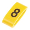 HellermannTyton Ovalgrip Slide-On Cable Marker Black Pre-Printed Legend 8 for 2.5 mm to 6 mm Cable Diameter 901-10486