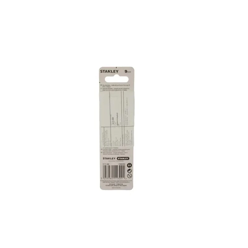 Stanley Flat Snap-Off Blade 9 mm, 10 Pieces per Package 0-11-300