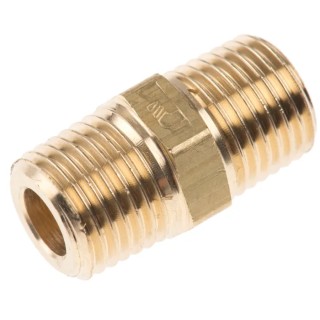 Legris LF3000 Series Male Pneumatic Fitting Brass Nickel Finish R 1/4 in Threaded 100 bar 150°C 721-369