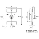 Euro-Locks a Lowe & Fletcher group Company Steel Padlockable Zinc Plated Dead Door Bolt 67mm 2201-5100CA