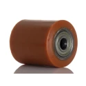 RS PRO Polyurethane Trolley Wheel, 1000 kg Load Capacity, 85mm Diameter, 100mm Width, Steel Hub with Ball Bearing 858-786