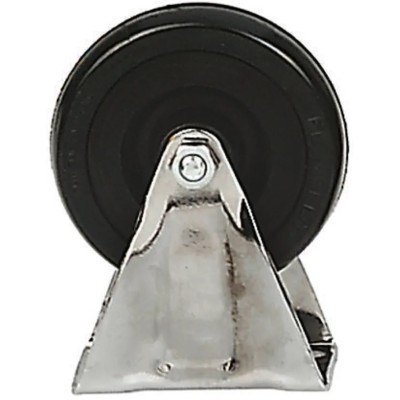 Revvo Fixed Castor, 120 kg Load Capacity, 125 mm Rubber Wheel, Medium Duty TFE125AS04