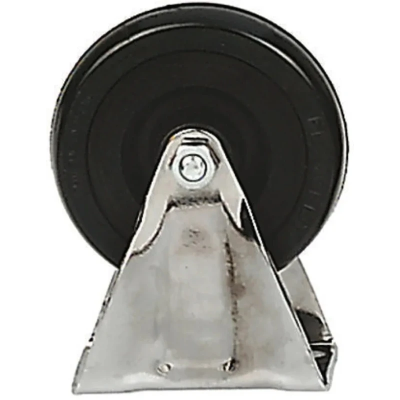 Revvo Fixed Castor, 120 kg Load Capacity, 125 mm Rubber Wheel, Medium Duty TFE125AS04