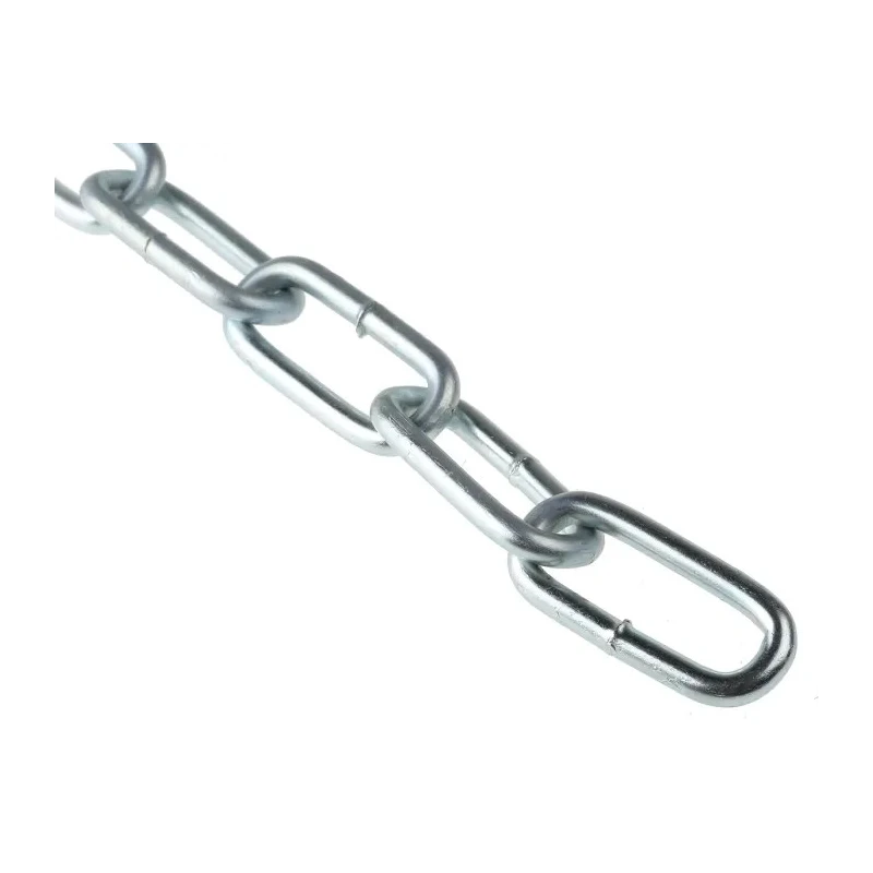 RS PRO Zinc Plated Steel Welded Link Chain 10 m Length, 5 mm Link Diameter, 35 mm Link Length, 130 kg Load Capacity 752-486