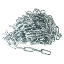RS PRO Zinc Plated Steel Welded Link Chain 10 m Length, 5 mm Link Diameter, 35 mm Link Length, 130 kg Load Capacity 752-486