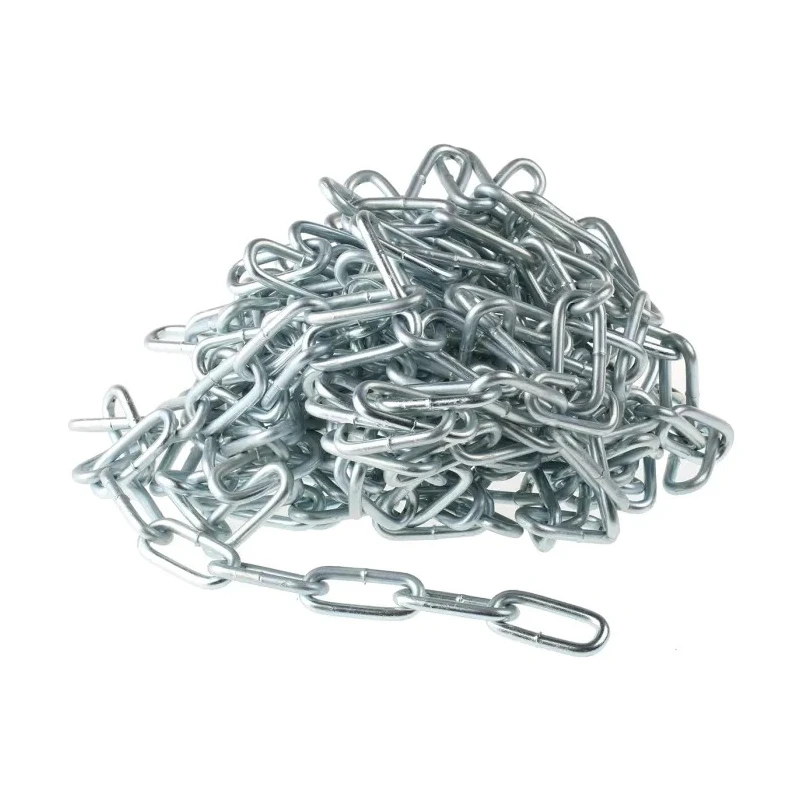 RS PRO Zinc Plated Steel Welded Link Chain 10 m Length, 5 mm Link Diameter, 35 mm Link Length, 130 kg Load Capacity 752-486