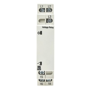 RS PRO Three Phase Monitoring Relay SPDT DIN Rail Mount 280V AC to 520V AC 8A Contact Current 102-6135