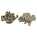 RS PRO DIN Rail Terminal Block Brown, Screw Termination, 0.2 to 10 mm² Wire Size, 65A, 800V, -40°C to 105°C 815-694