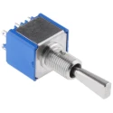 APEM Toggle Switch Panel Mount On-Off-On DPST Solder Terminal 30 V dc 250 V ac 5648A9