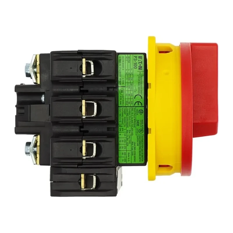 Eaton 3-Pole Panel Mount Isolator Switch IP65 Rated 760A Current 55kW Power P3-100 Series MPN 