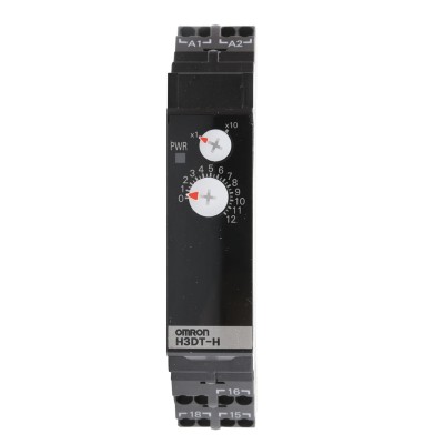 Omron Compact Industrial Timer Relay DIN Rail Mount, 2-Contact SPDT, 1 to 120 s, 240 V dc, 24/48 V ac, Power-Off Delay H3DT