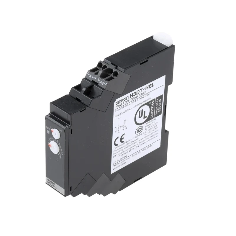 Omron Compact Industrial Timer Relay DIN Rail Mount, 2-Contact SPDT, 1 to 120 s, 240 V dc, 24/48 V ac, Power-Off Delay H3DT