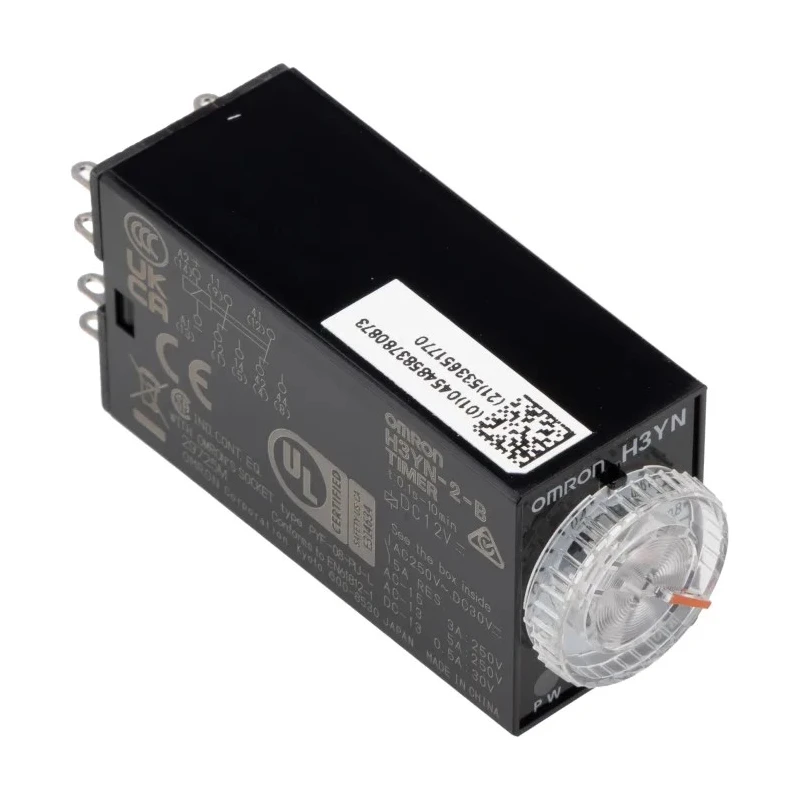 Omron Multifunction Panel Solid State Timer, 4-Contact, 125 V dc, 12 V ac, Time Range 0.1 s to 10 min, DPDT Contact H3YN