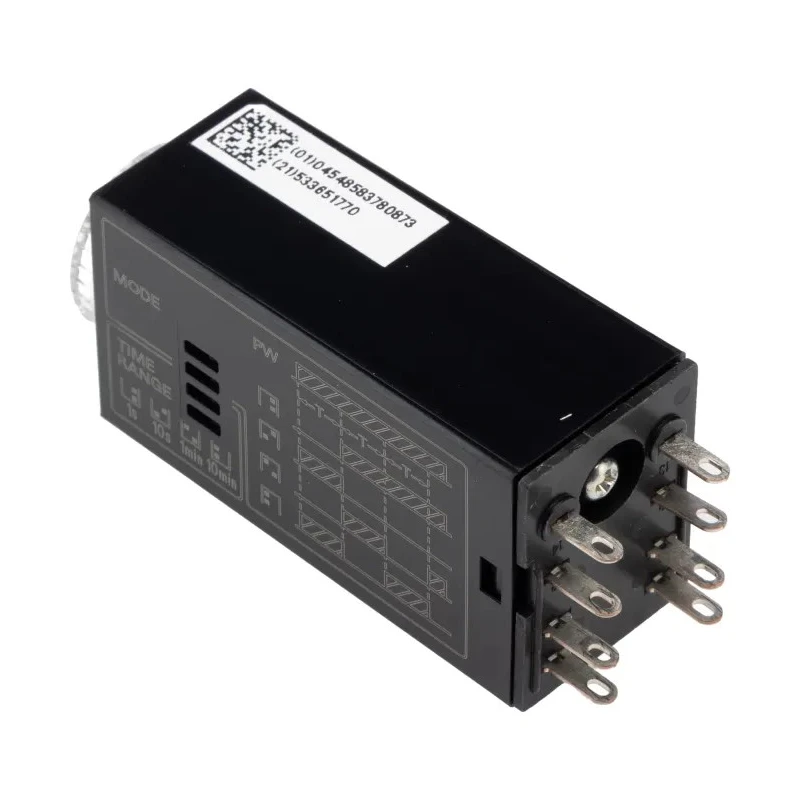 Omron Multifunction Panel Solid State Timer, 4-Contact, 125 V dc, 12 V ac, Time Range 0.1 s to 10 min, DPDT Contact H3YN