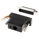 RS PRO D-Sub Adapter 25-Way D-Sub to Male Male RJ11 Female Female 818-671