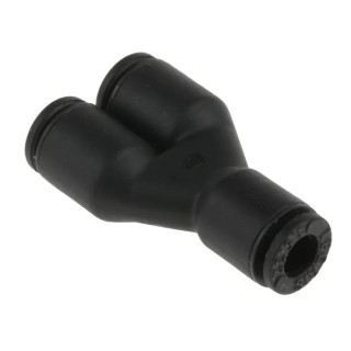 Legris Pneumatic Equal Single Y Connector Push In 4 mm Glass Reinforced Nylon Nickel Finish LF3000 