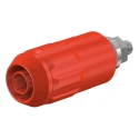 Staubli Red Female Banana Socket 4 mm Connector Bolt Termination 1 kV 600V 20A Nickel Plating 66.9684-22