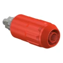 Staubli Red Female Banana Socket 4 mm Connector Bolt Termination 1 kV 600V 20A Nickel Plating 66.9684-22