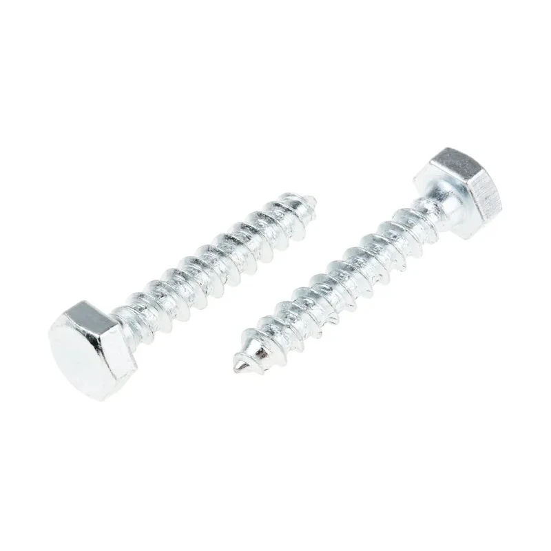 RS PRO Hex Coach Screw Steel Bright Zinc M12 Thread Length 12 mm Length 45 mm 824-957