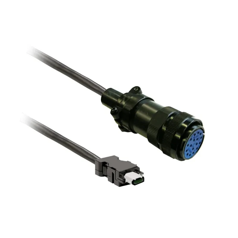 Schneider Electric Encoder Cable for Lexium 28 Series Servo Drives and Motors VW3M8D2AR50
